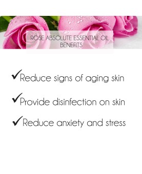 Rose Absolute Essential Oil 3% 10ml. Rosa damascena