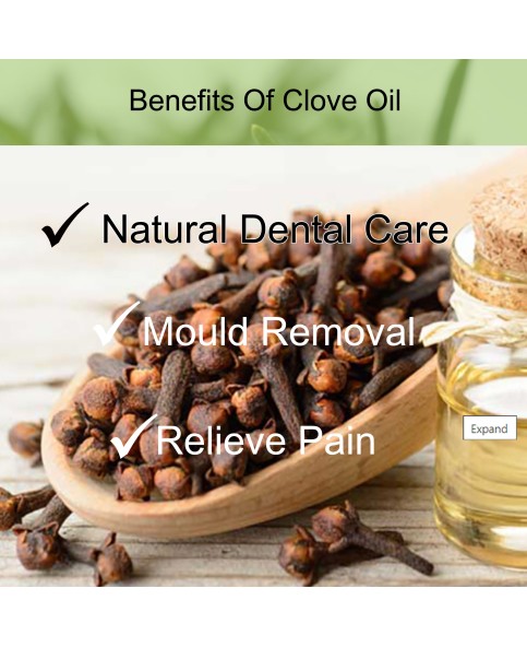 Clove Oil For Mould, Toothache, Skin, Cold Sores. Oil Of Cloves For Mould