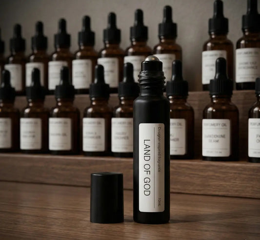 Best Aesop Marrakech alternative perfume oil, Land of God woody spicy travel spray, Clove and cardamom botanical fragrance ingredients, Scent layering guide for spicy perfumes.
