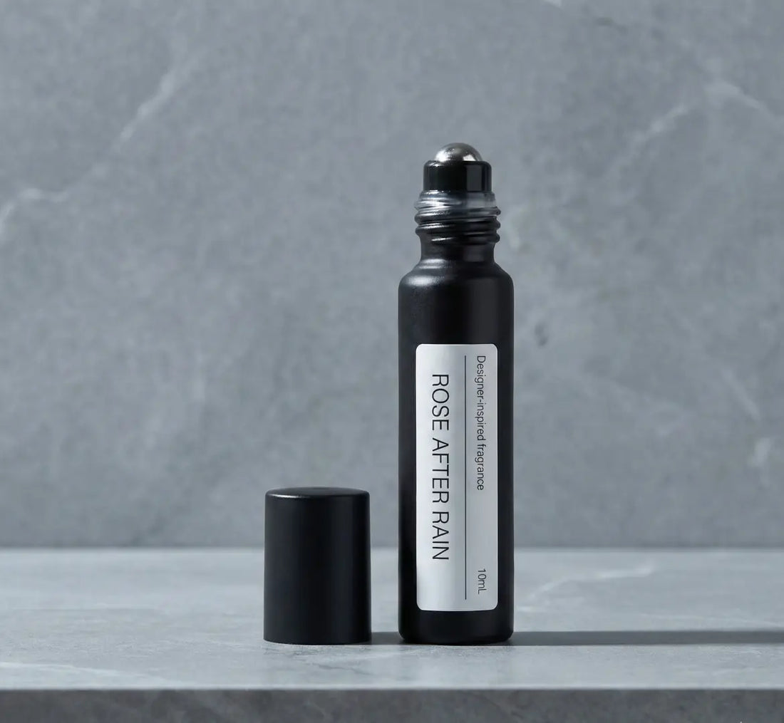 Aesop Rozu alternative perfume oil, Rose After Rain floral green travel spray, Shiso and guaiacwood botanical fragrance ingredients, Scent layering guide for woody perfumes.