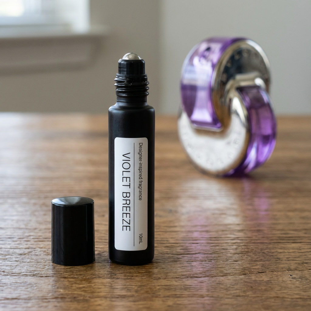 purelyBlack Omnia Amethyste Perfume Oil - Best Bvlgari Dupe with Iris and Rose Scent