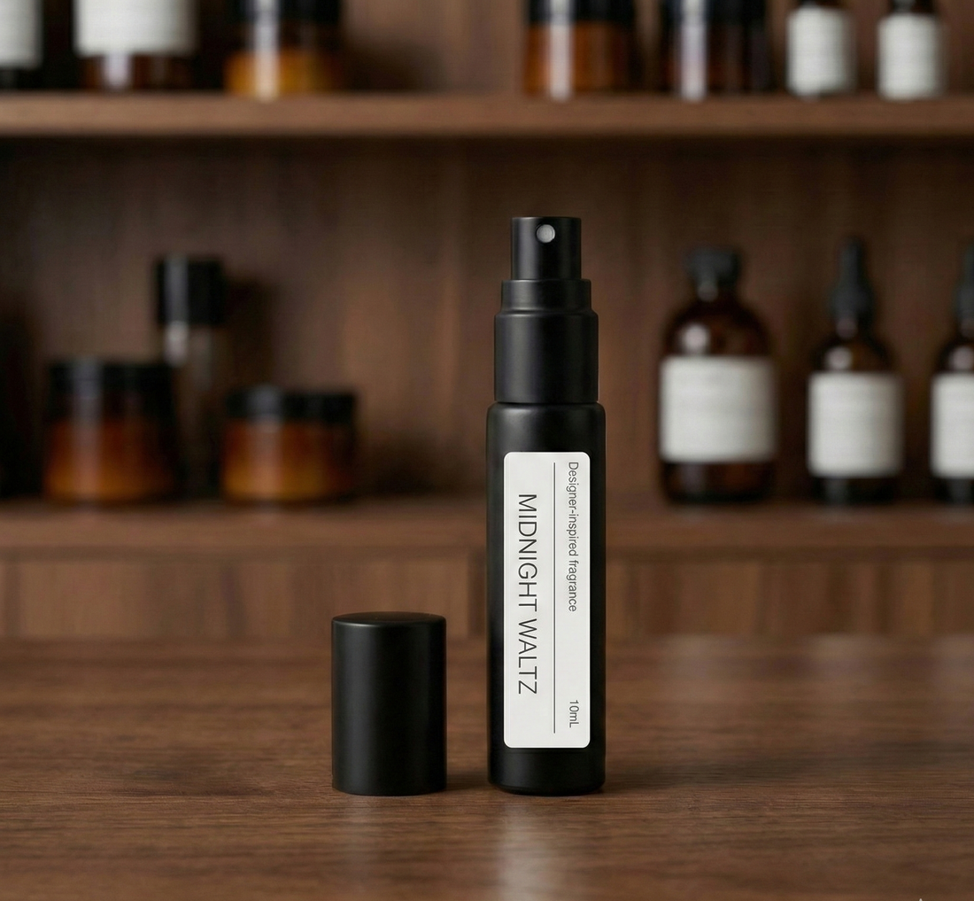 purelyBlack MIDNIGHT WALTZ perfume oil roll-on inspired by Byredo Slow Dance fragrance