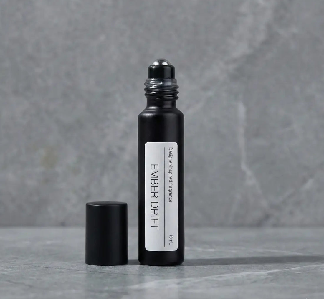 Dior Sauvage master scent guide 2026, Ember Drift masculine perfume oil, Ambroxan and bergamot fragrance notes, alcohol-free alternative for Dior Sauvage.