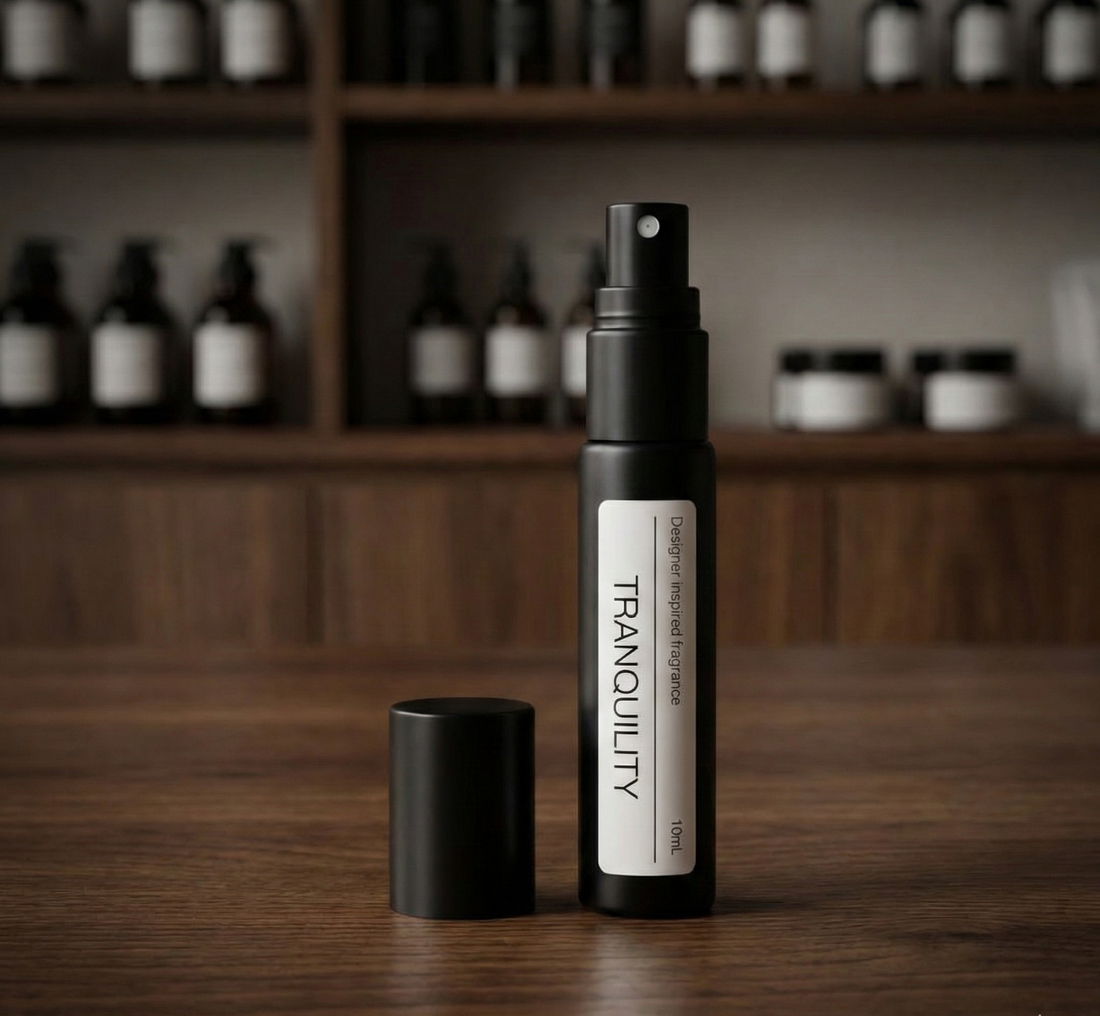 purelyBlack TRANQUILITY roll-on perfume oil inspired by Diptyque DO SON floral fragrance