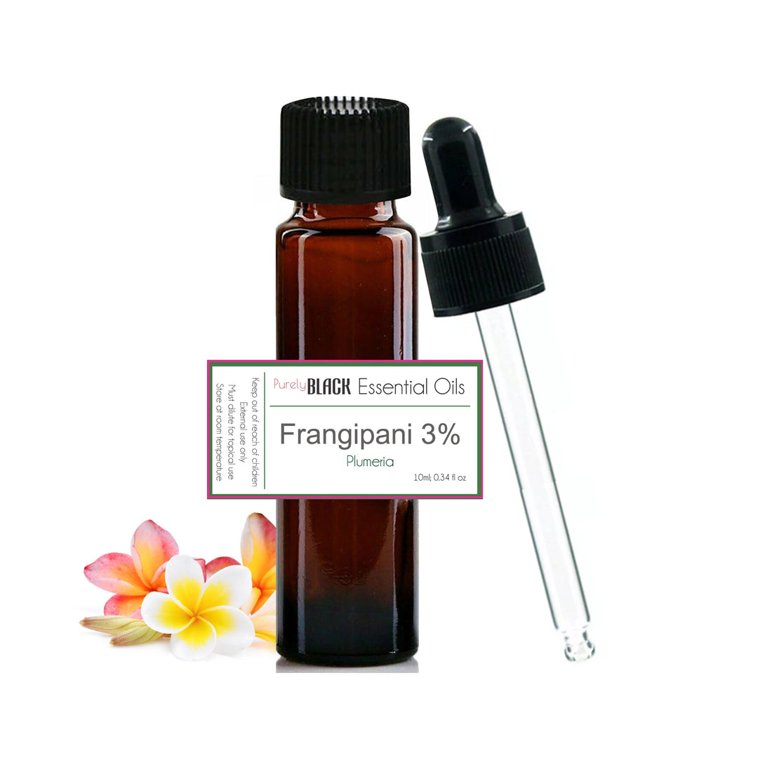 A bottle of pure frangipani essential oil being used to create a natural perfume in Australia.