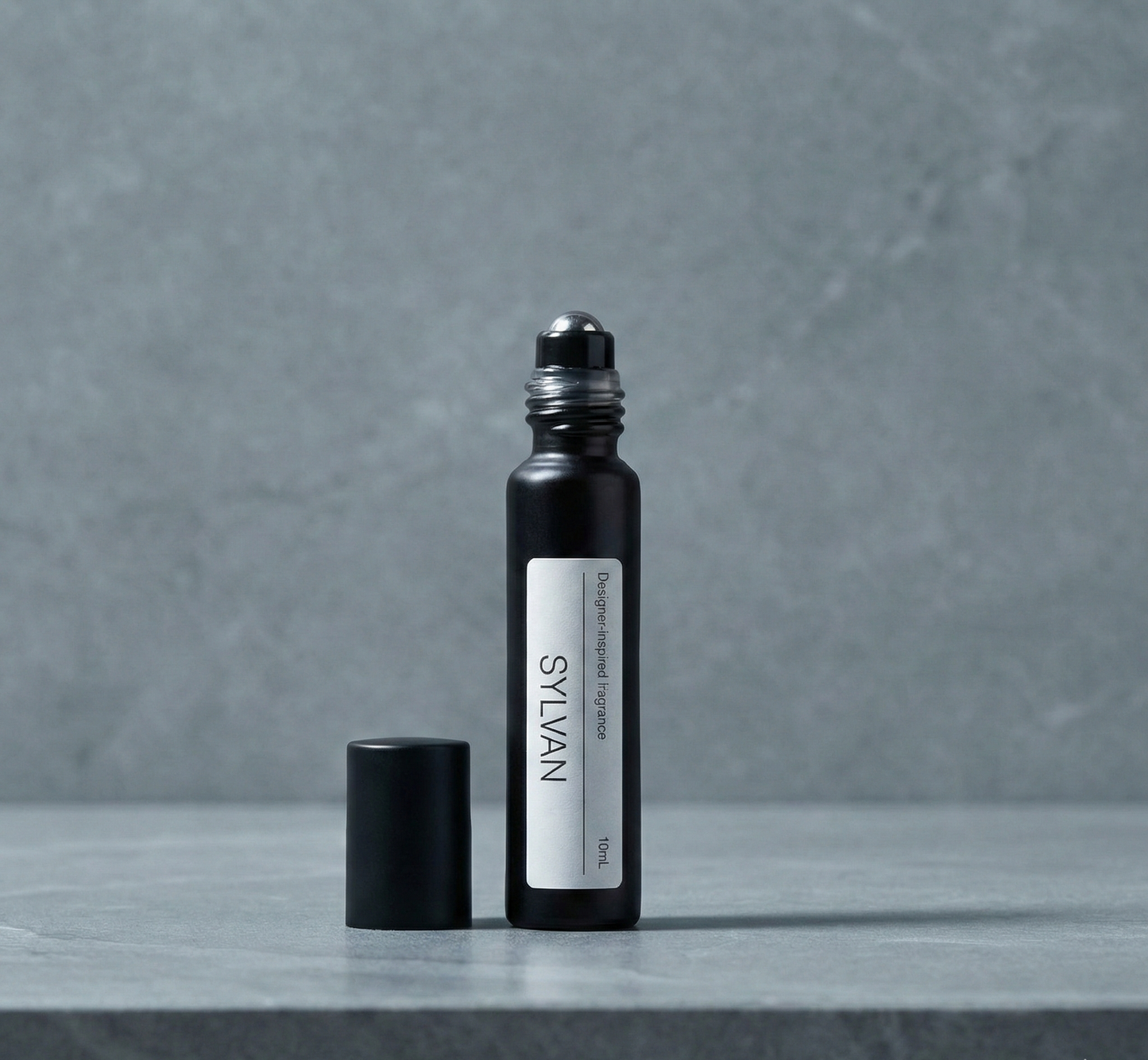 Woody perfume bottle with minimalist label SYLVAN Aesop HWYL alternative