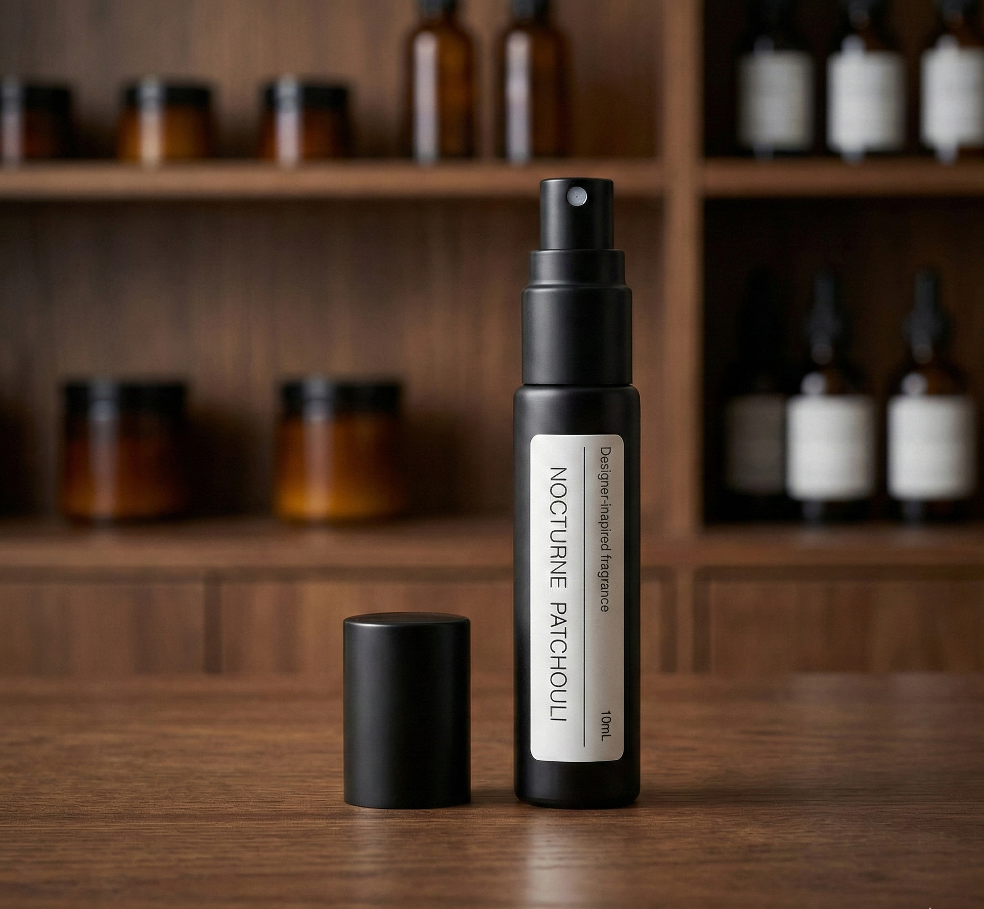 Black roll-on perfume bottle NOCTURNE PATCHOULI Aesop CYTHERA dupe woody oriental
