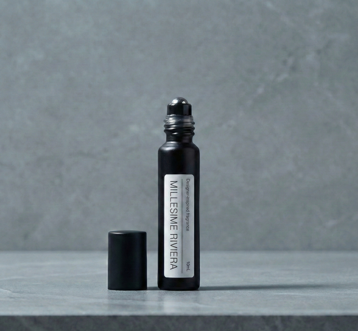 Perfume roll-on close-up MILLESIME RIVIERA citrus marine Creed MILLESIME IMPERIAL alternative
