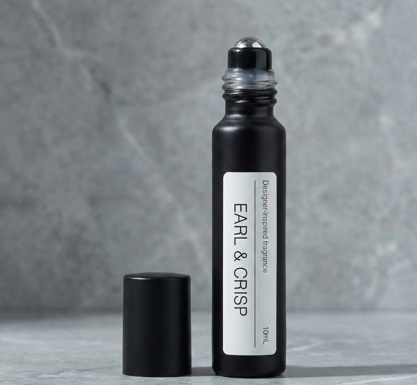 Perfume vial with applicator EARL & CRISP Jo Malone EARL GREY & CUCUMBER alternative on white